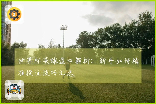 世界杯滚球盘口解析：新手如何精准投注技巧汇总
